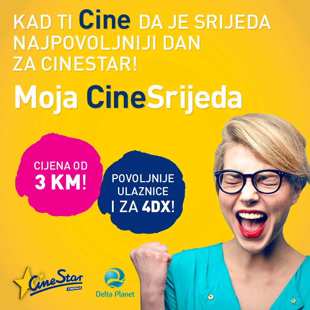 Cinestar, Cinestar 4dx, kino, bioskop, Delta Planet, CineSrijeda