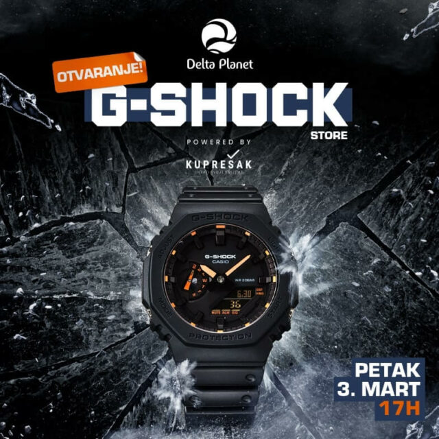 Otvaranje GSHOCK store 3. marta u Delta Delta Banja Luka