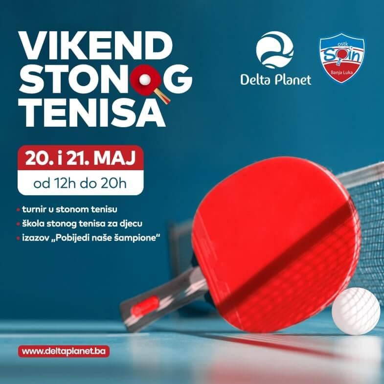 Delta Planet - Vikend stonog tenisa 20. i 21. maj