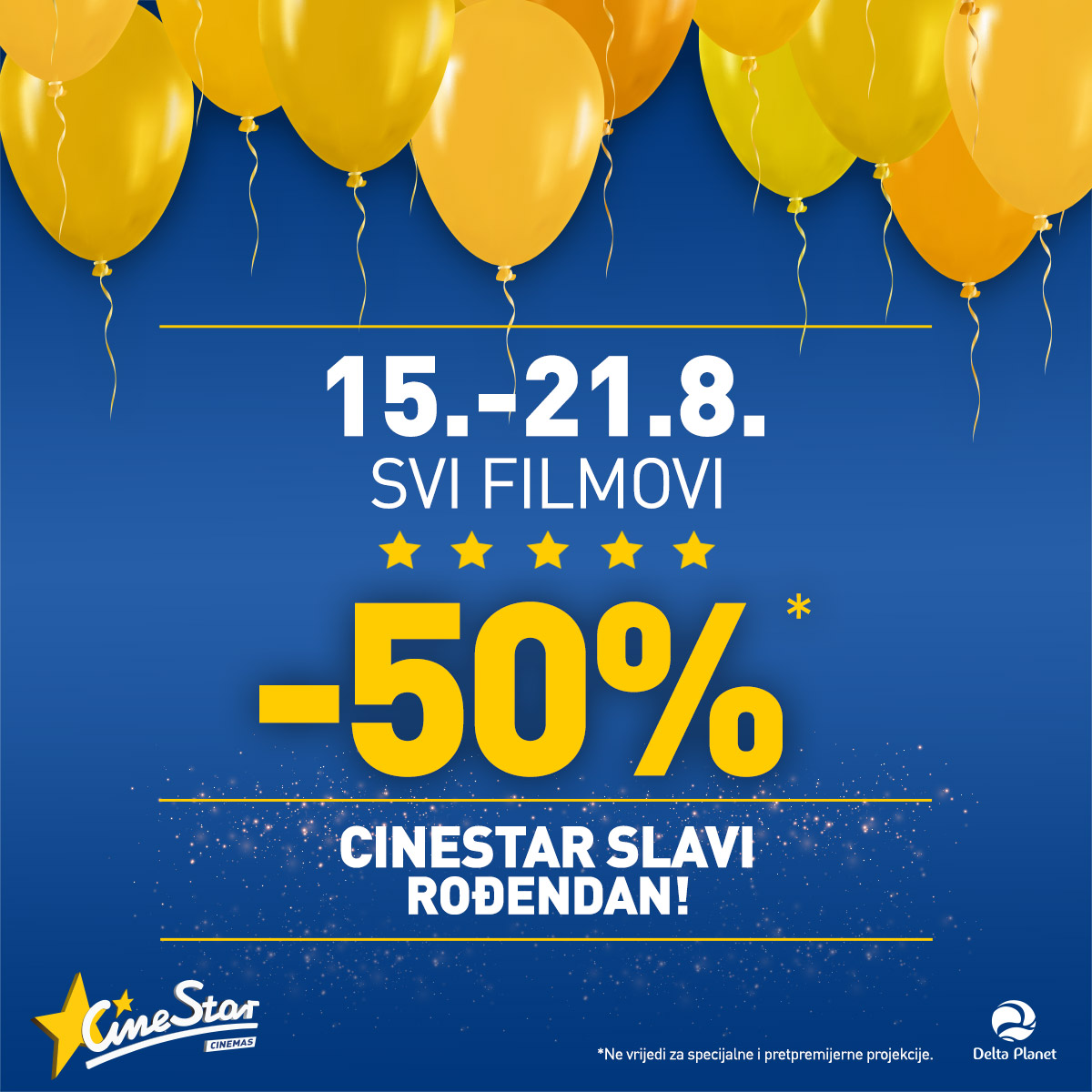 CineStar rodjendan u Delta Planetu 