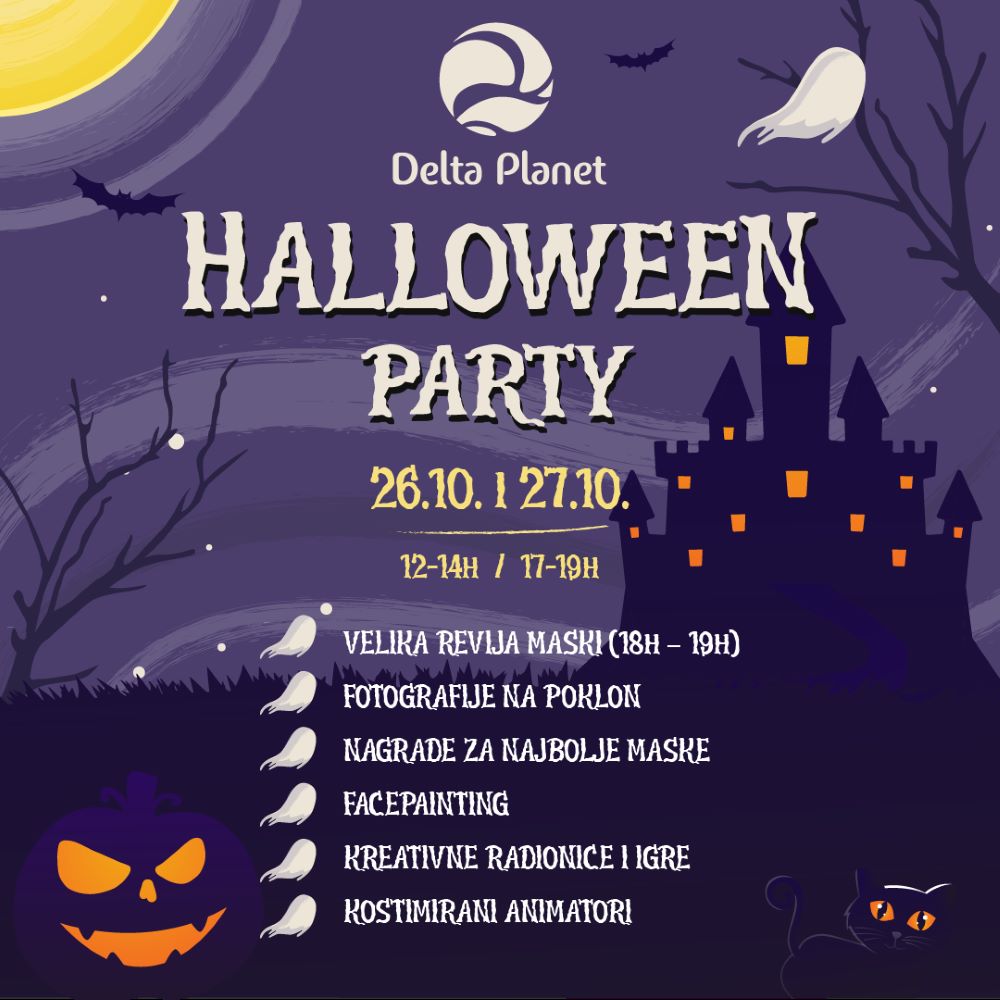 Delta Planet Halloween party 26. i 27. oktobar 2024. godine