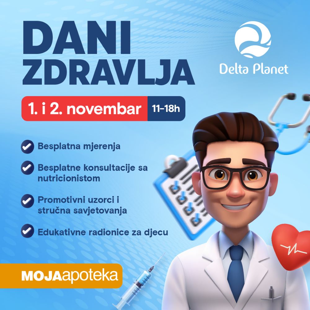 Delta Planet Moja apoteka Dani zdravlja 1. i 2. novembar