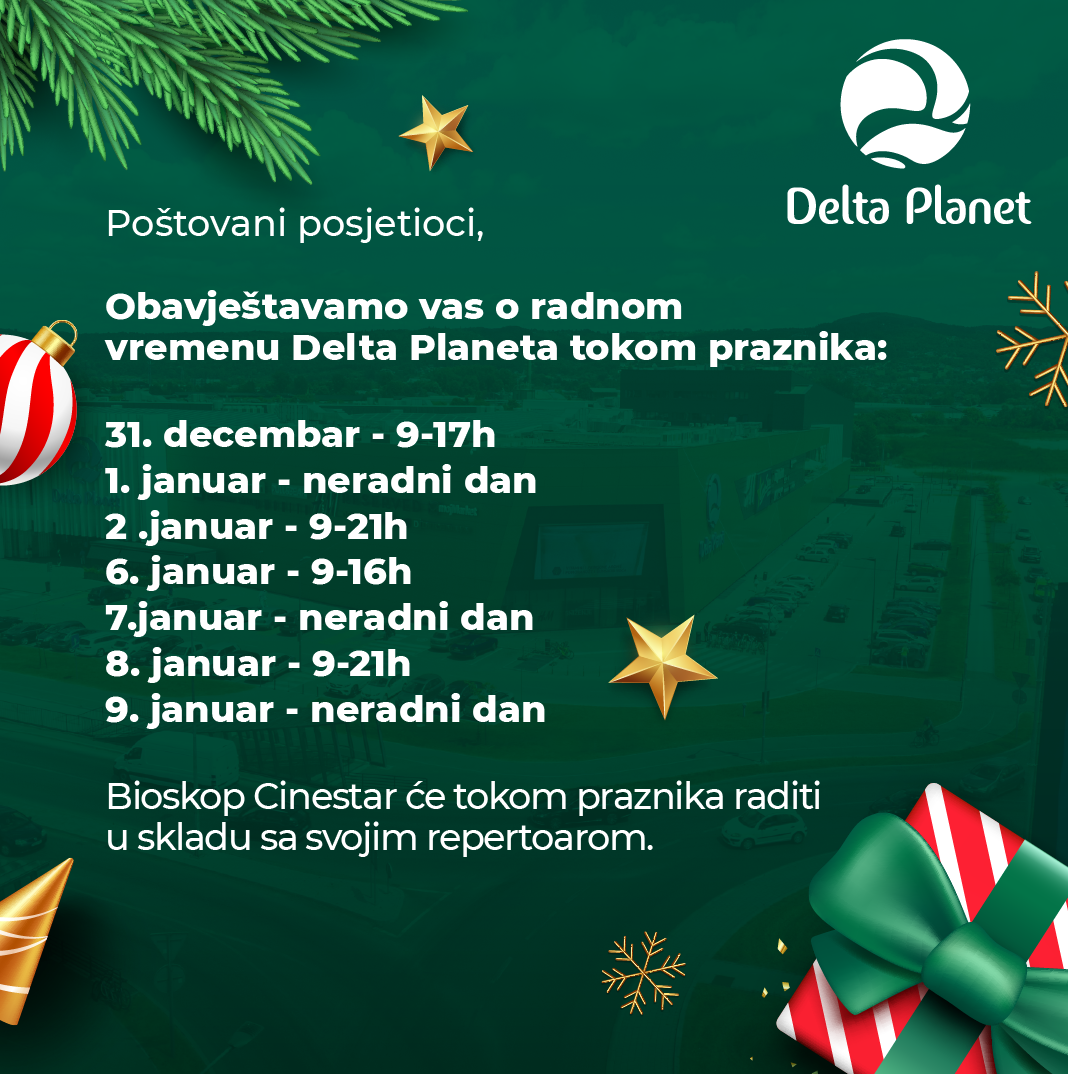 Delta Planet neradni dani decembar 2024. godine 