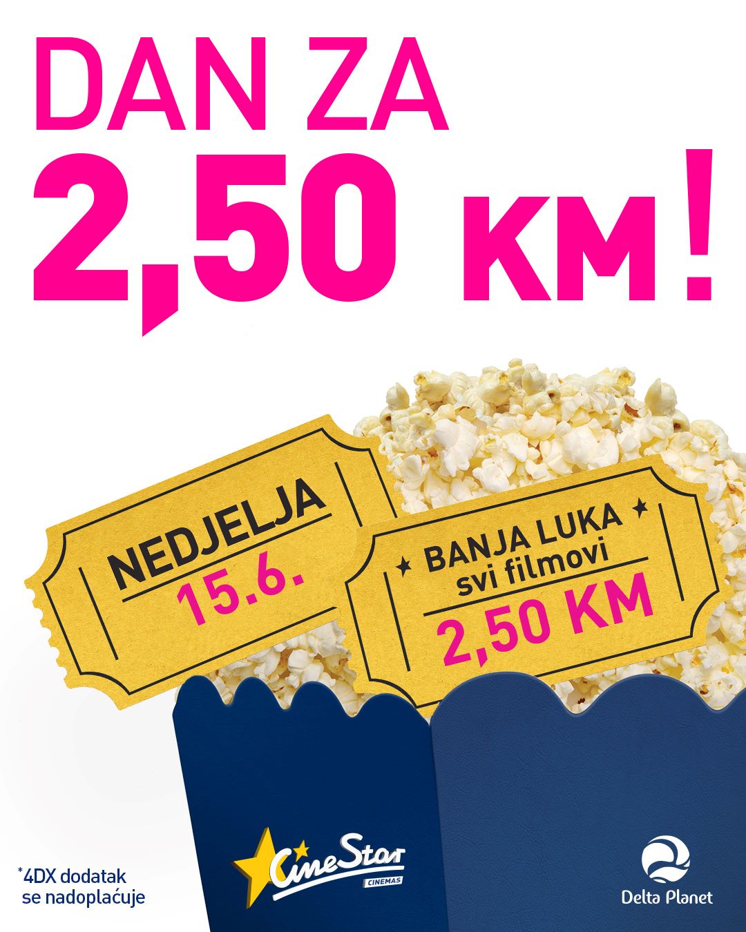 Cinestar Delta Planet nedjelja 15.6. p