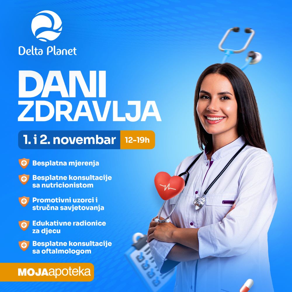 Delta Planet i Moja apoteka Dani zdravlja 1. i 2. novembar i