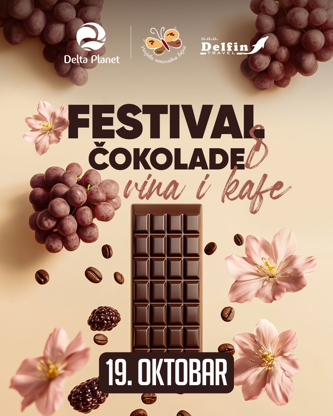 Festival čokolade, vina i kafe 19.10. i
