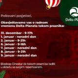 Delta Planet neradni dani praznici decembar 25 w