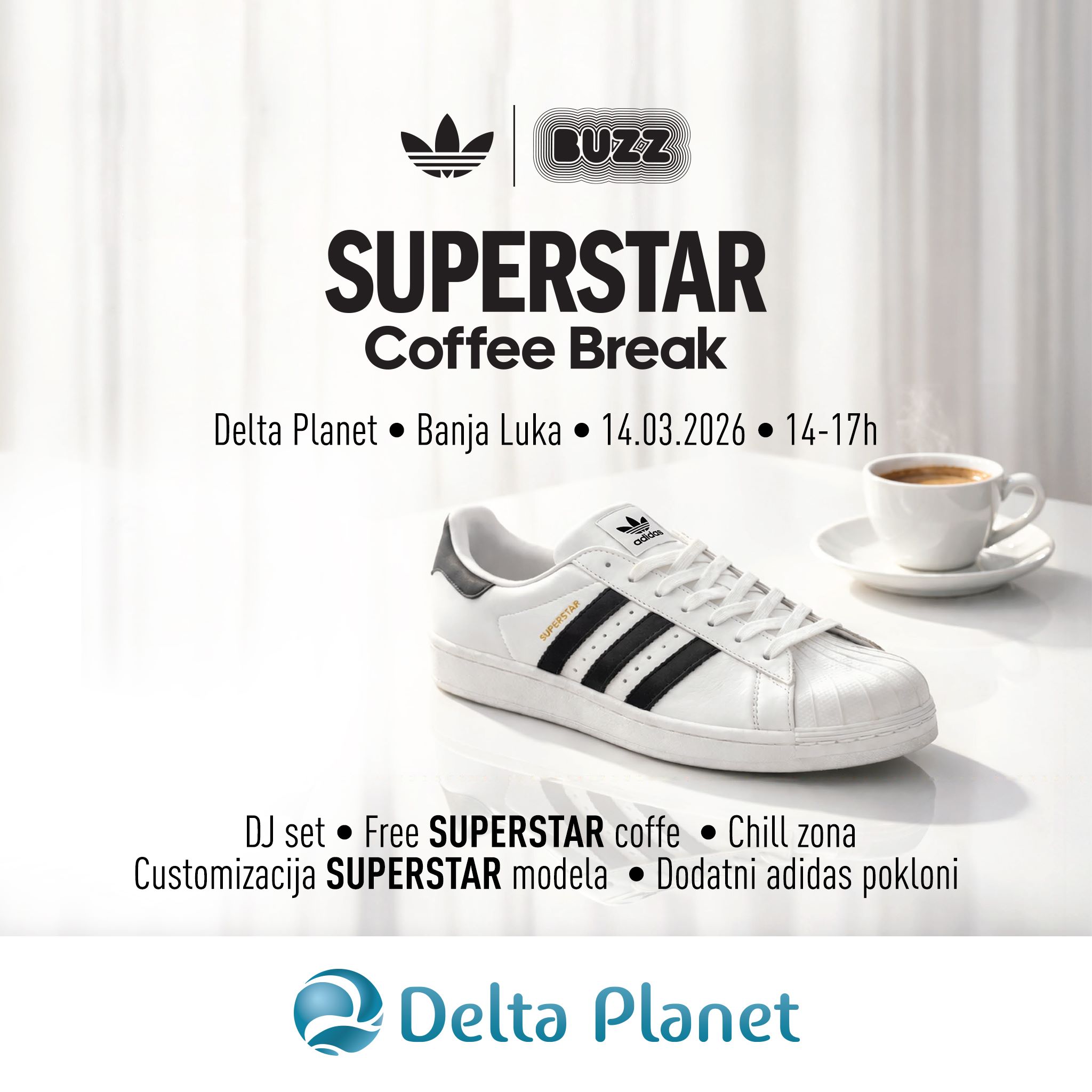 Delta Planet i Adidas event i