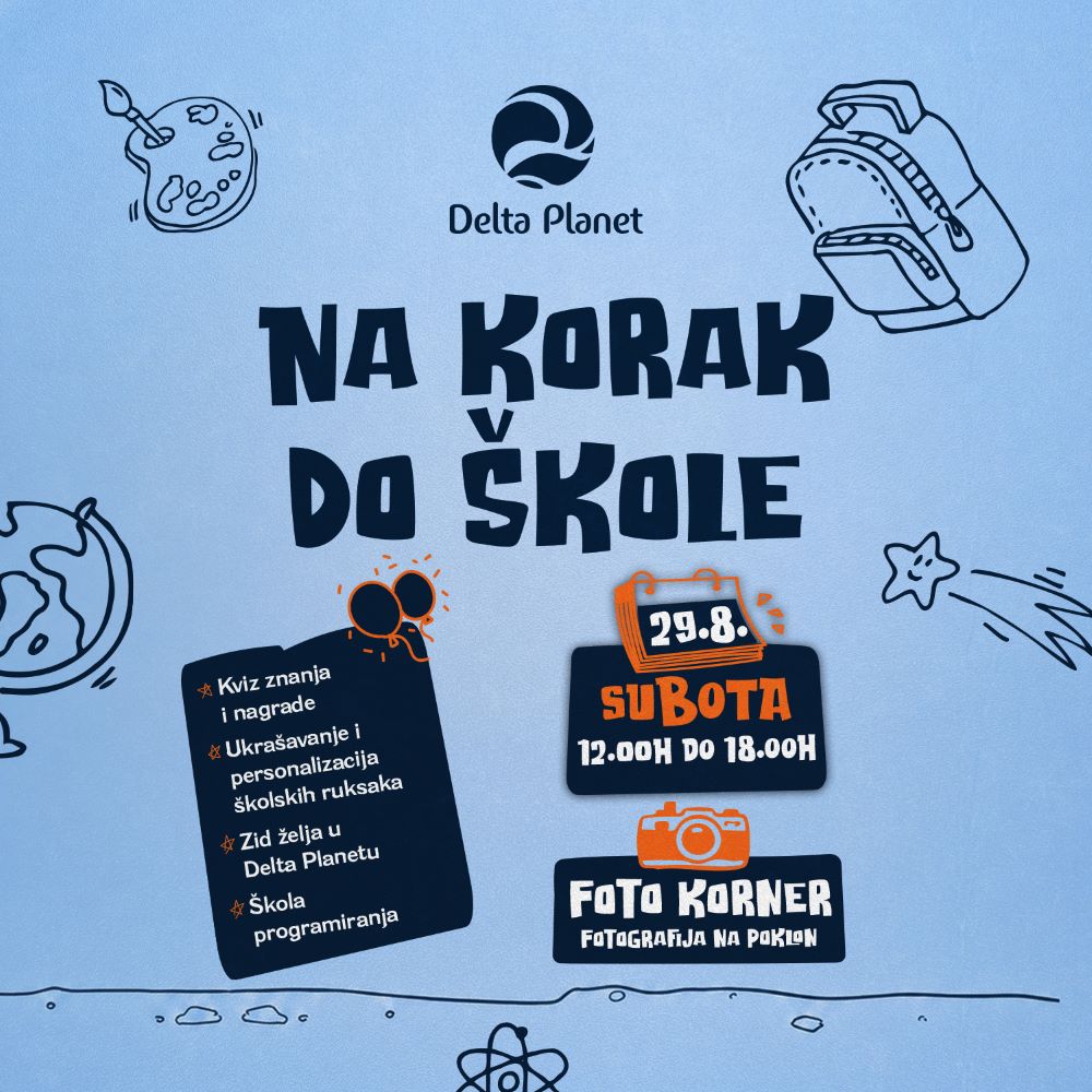 Na korak do škole - Delta Planet 29.8. i