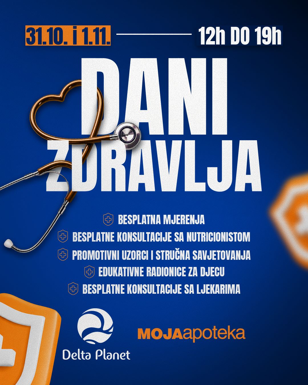 Dani zdravlja Delta Planet i Moja apoteka 31.10 i 1.11. i